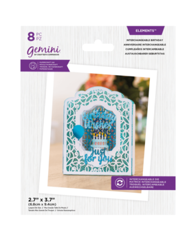 Gemini Interchangeable Birthday Elements Dies (GEM-MD-ELE-INBIR) (DISCONTINUED)