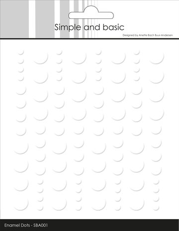 Simple and Basic Adhesive Enamel Dots Soft White (96pcs) (SBA001)