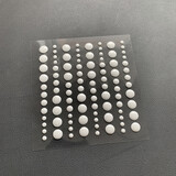 Simple and Basic Adhesive Enamel Dots Soft White (96pcs) (SBA001)