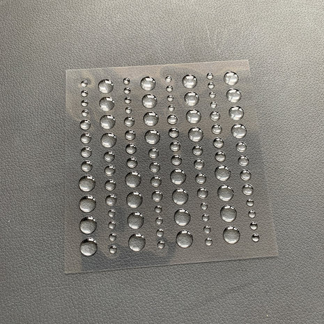 Simple and Basic Adhesive Enamel Dots Clear Water (96pcs) (SBA003)