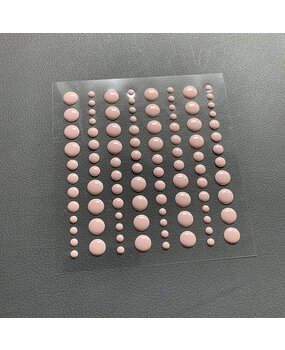 Simple and Basic Adhesive Enamel Dots Baby Rose (96pcs) (SBA004) (DISCONTINUED)