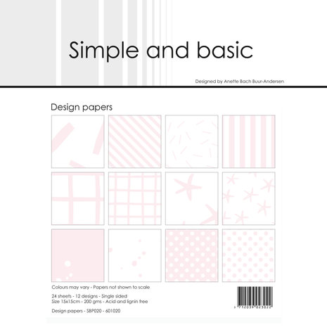 Simple and Basic Baby Rose 6x6 Inch Paper Pack (SBP020) (DISCONTINUED) Simple and Basic Baby Rose 6x6 Inch Paper Pack (SBP020) (DISCONTINUED)