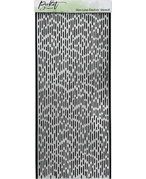 Picket Fence Studios Slim Line Dashes Stencil (SC-198) (OUTLET)