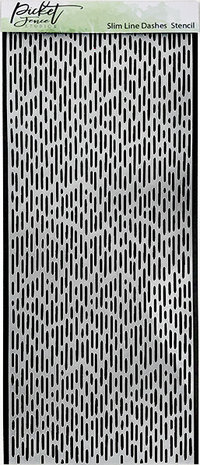 Picket Fence Studios Slim Line Dashes Stencil (SC-198) (OUTLET) Picket Fence Studios Slim Line Dashes Stencil (SC-198) (OUTLET)