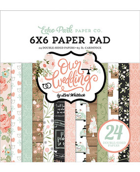 Echo Park Our Wedding 6x6 Inch Paper Pad (OW224023) (DISCONTINUED)