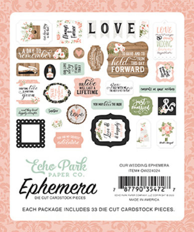 Echo Park Our Wedding Ephemera (OW224024) (DISCONTINUED) Echo Park Our Wedding Ephemera (OW224024) (DISCONTINUED)
