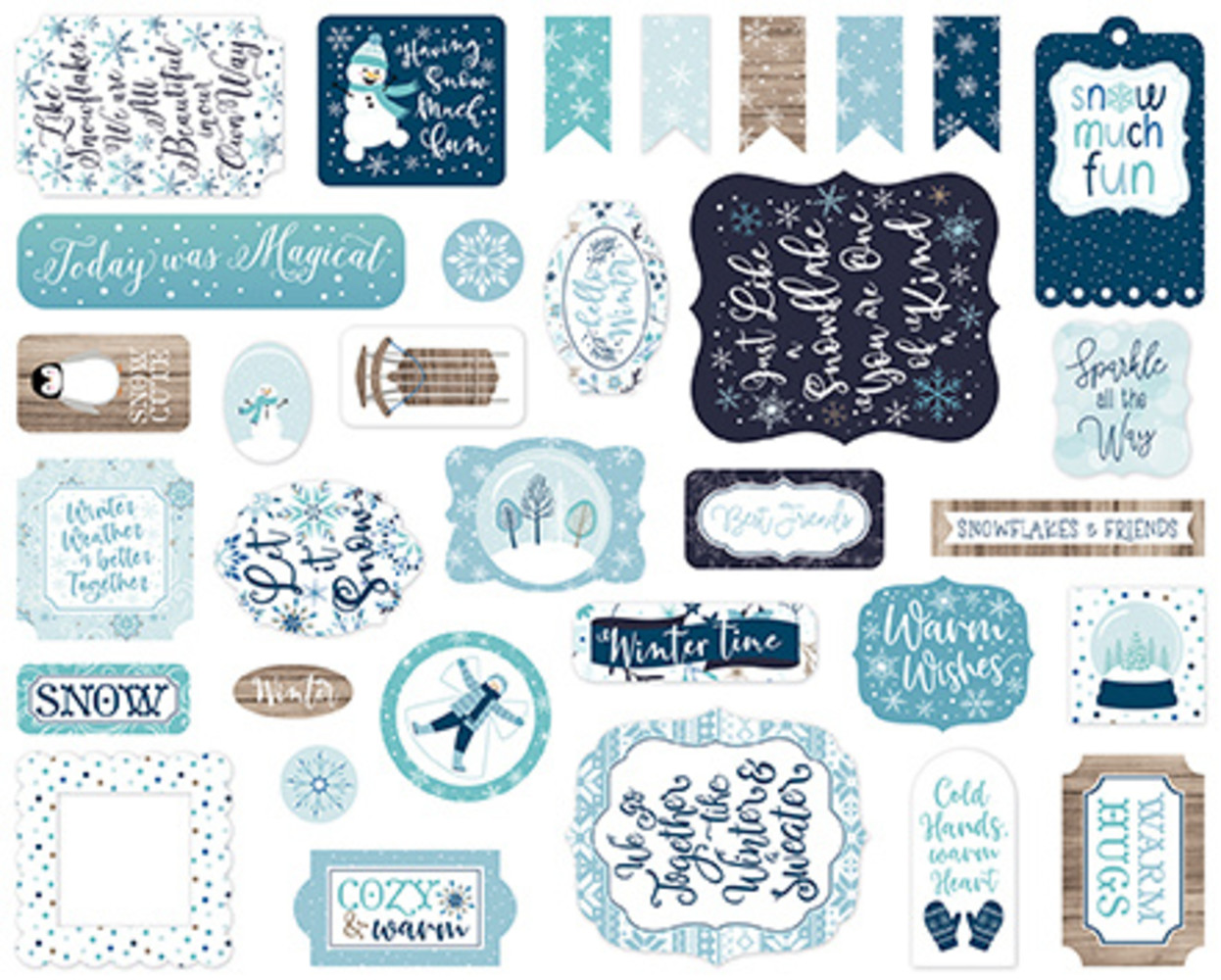 Echo Park Winter Magic Ephemera (WIM223024) (DISCONTINUED)