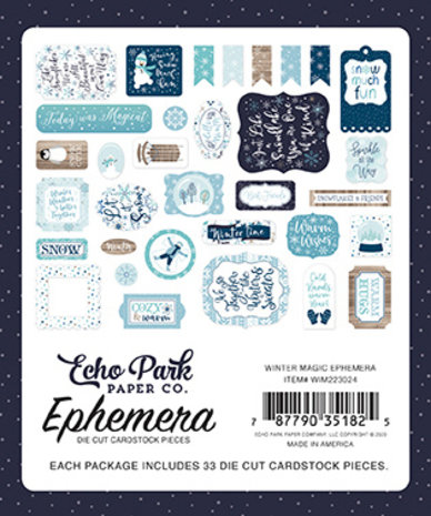 Echo Park Winter Magic Ephemera (WIM223024) (DISCONTINUED)