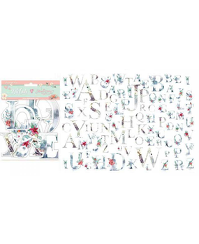 Stamperia Christmas Alphabet Die Cuts (DFLDC22) (DISCONTINUED) Stamperia Christmas Alphabet Die Cuts (DFLDC22) (DISCONTINUED)