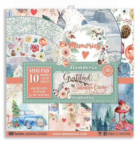 Stamperia Gratitude 8x8 Inch Paper Pack (SBBS23) (OUTLET)