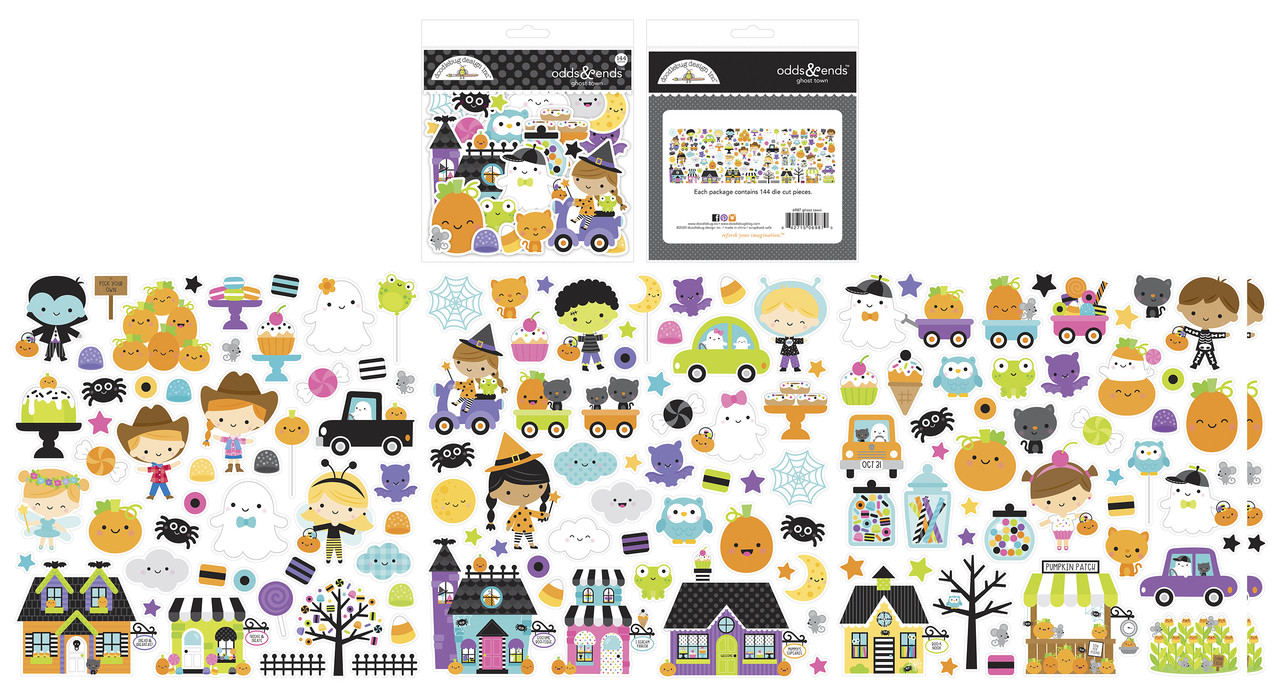 Doodlebug Design Ghost Town Odds & Ends (144pcs) (6987) (DISCONTINUED) Doodlebug Design Ghost Town Odds & Ends (144pcs) (6987) (DISCONTINUED)
