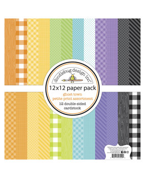 Doodlebug Design Ghost Town 12x12 Inch Petite Print Assortment Pack (7040) (DISCONTINUED)