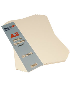Craft UK Smooth Card A3 White (CUK2010)