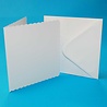 Craft UK Cards & Envelops 8x8 Inch Scalloped White (CUK839)