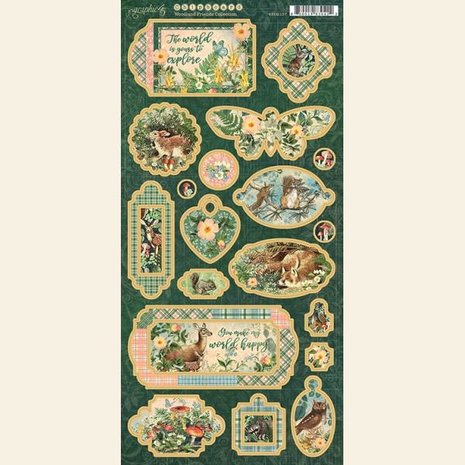 Graphic 45 Woodland Friends Chipboard (4502137) (OUTLET)