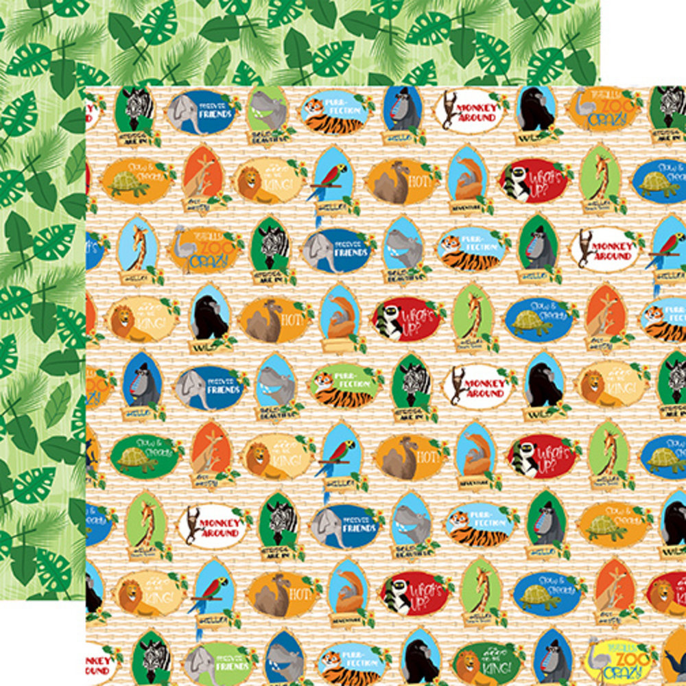 Carta Bella Zoo Adventure 6x6 Inch Paper Pad (CBZA128023) (OUTLET)