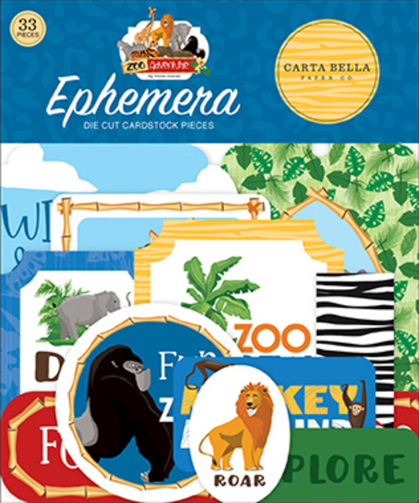 Carta Bella Zoo Adventure Ephemera (CBZA128024) (OUTLET)
