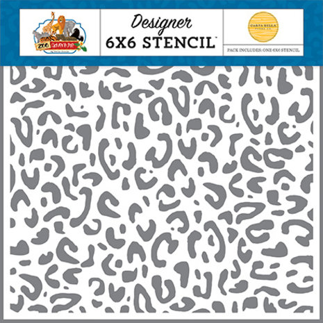 Carta Bella Cheetah 6x6 Inch Stencil (CBZA128034) (OUTLET)