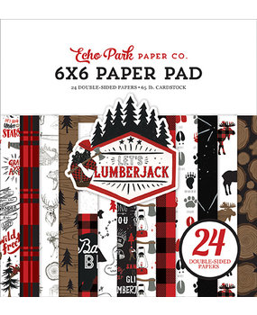 Echo Park Let's Lumberjack 6x6 Inch Paper Pad (LU225023) (DISCONTINUED) Echo Park Let's Lumberjack 6x6 Inch Paper Pad (LU225023) (DISCONTINUED)