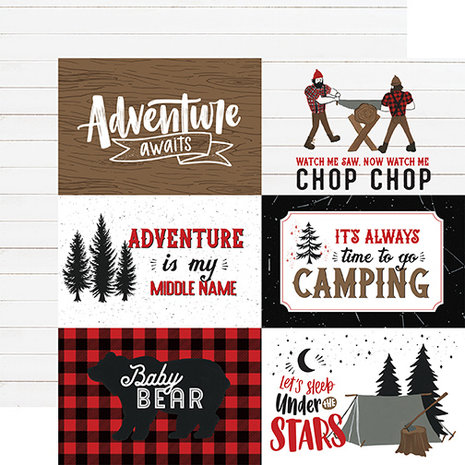 Echo Park Let's Lumberjack 6x6 Inch Paper Pad (LU225023) (DISCONTINUED) Echo Park Let's Lumberjack 6x6 Inch Paper Pad (LU225023) (DISCONTINUED)