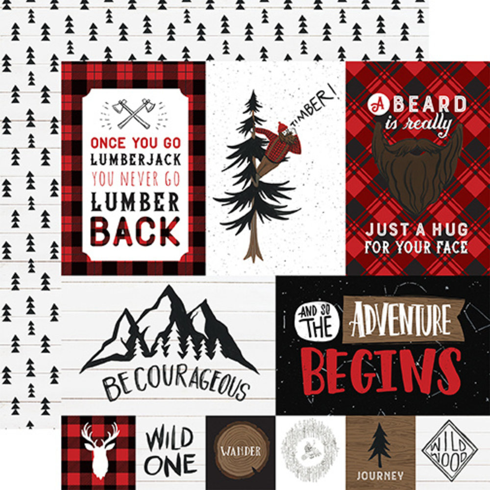 Echo Park Let's Lumberjack 6x6 Inch Paper Pad (LU225023) (DISCONTINUED) Echo Park Let's Lumberjack 6x6 Inch Paper Pad (LU225023) (DISCONTINUED)