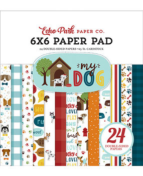 Echo Park My Dog 6x6 Inch Paper Pad (MD226023) (DISCONTINUED) Echo Park My Dog 6x6 Inch Paper Pad (MD226023) (DISCONTINUED)