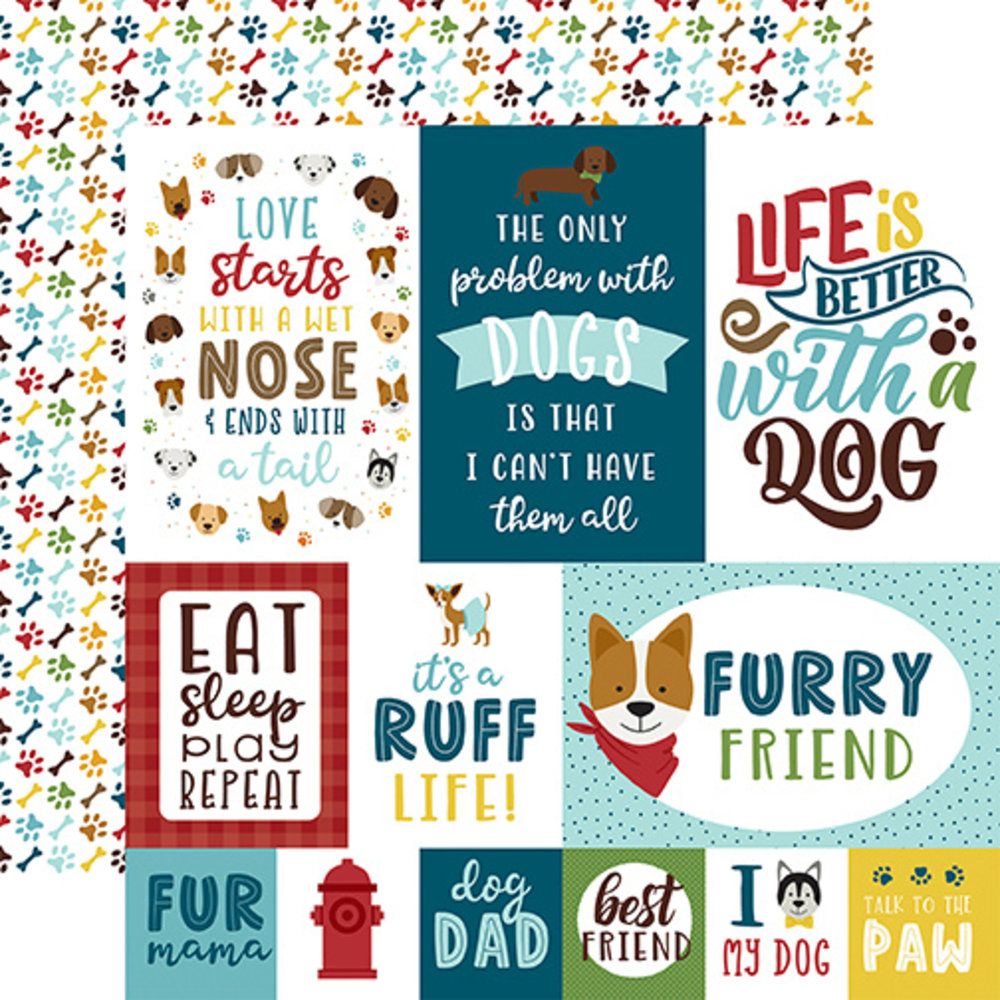 Echo Park My Dog 6x6 Inch Paper Pad (MD226023) (DISCONTINUED) Echo Park My Dog 6x6 Inch Paper Pad (MD226023) (DISCONTINUED)