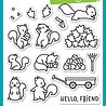 Lawn Fawn Let's Go Nuts Clear Stamps (LF2407) (DISCONTINUED) Lawn Fawn Let's Go Nuts Clear Stamps (LF2407) (DISCONTINUED)