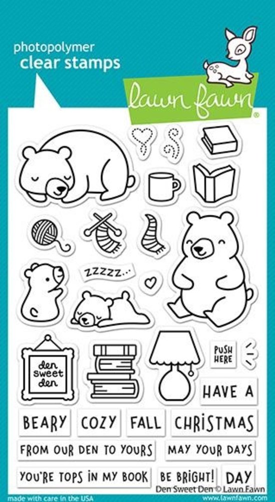 Lawn Fawn Den Sweet Den Clear Stamps (LF2409) (DISCONTINUED)
