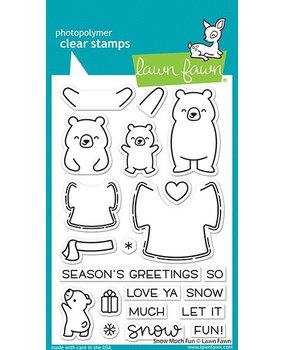 Lawn Fawn Snow Much Fun Clear Stamps (LF2411) (OUTLET)