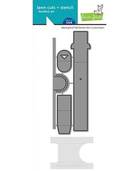 Lawn Fawn Waving Pull Tab Starter Set Dies (LF2413) (DISCONTINUED)