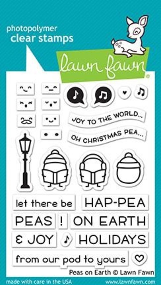 Lawn Fawn Peas on Earth Clear Stamps (LF2421) (DISCONTINUED) Lawn Fawn Peas on Earth Clear Stamps (LF2421) (DISCONTINUED)