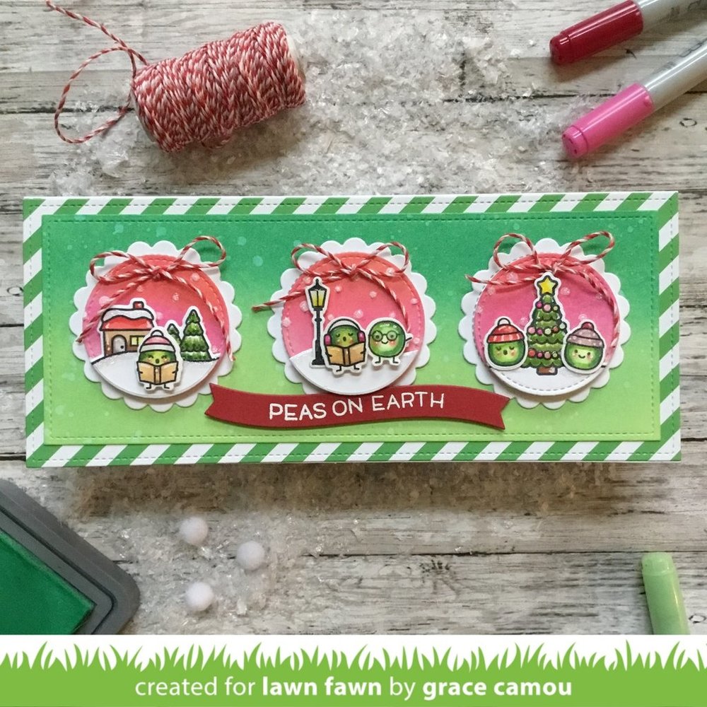 Lawn Fawn Peas on Earth Clear Stamps (LF2421) (DISCONTINUED) Lawn Fawn Peas on Earth Clear Stamps (LF2421) (DISCONTINUED)