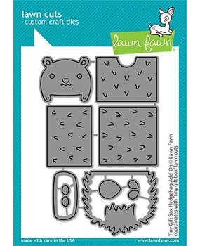 Lawn Fawn Tiny Gift Box Hedgehog Add-On Dies (LF2439) (DISCONTINUED)