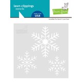 Lawn Fawn Snowflake Trio 6x6 Inch Stencil (LF2460) (DISCONTINUED)