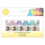 Docrafts Artiste Acrylic Paint Pack 6x59ml Pearl (DOA 763292) (DISCONTINUED)