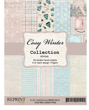 Reprint Cozy Winter Collection 6x6 Inch Paper Pack (RPP045) (DISCONTINUED)