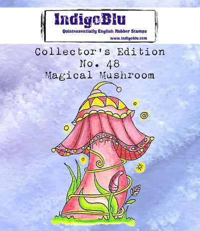 IndigoBlu Collector's No. 48 Magical Mushroom Rubber Stamps (IND0732) (OUTLET) IndigoBlu Collector's No. 48 Magical Mushroom Rubber Stamps (IND0732) (OUTLET)