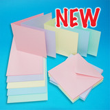 Craft UK Cards & Envelopes Assorted Pastel 6x6 Inch (CUK2380)