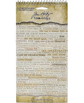 Idea-ology Tim Holtz Clipping Stickers Book (TH94030)