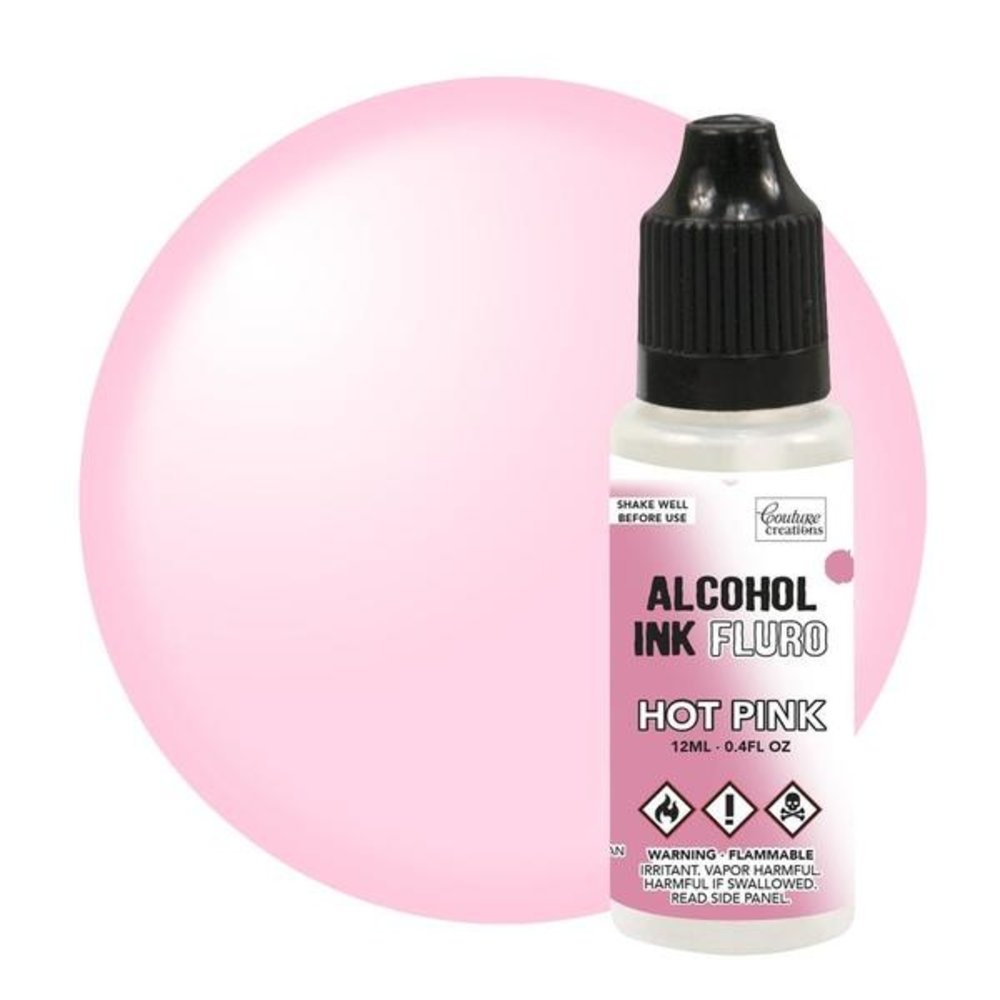 Couture Creations Alcohol Ink FLURO Hot Pink 12ml (CO727952) (OUTLET)