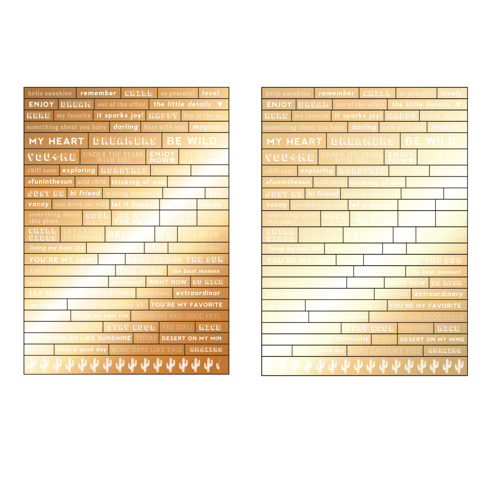 Prima Marketing Golden Desert Word Stickers (645823) (DISCONTINUED)