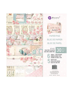 Prima Marketing With Love 12x12 Inch Paper Pad (996208) (DISCONTINUED)