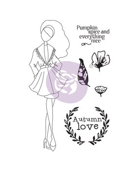 Prima Marketing Julie Nutting Doll Stamp Nora (913205) (DISCONTINUED)