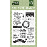 Echo Park Coffee & Friends Coffee Addict Clear Stamps (CF230040) (DISCONTINUED)