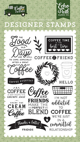 Echo Park Coffee & Friends Coffee Addict Clear Stamps (CF230040) (DISCONTINUED) Echo Park Coffee & Friends Coffee Addict Clear Stamps (CF230040) (DISCONTINUED)