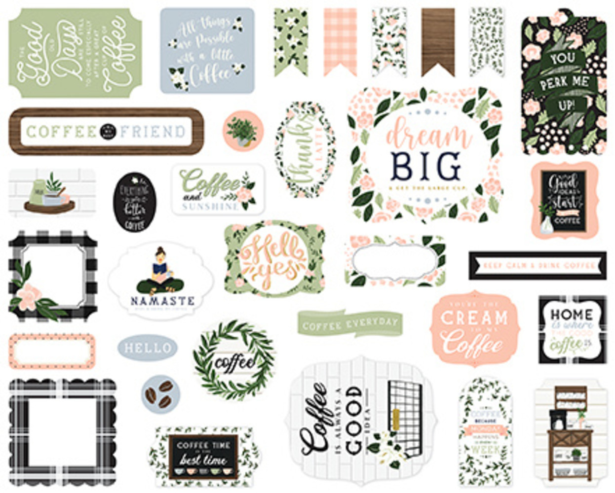 Echo Park Coffee & Friends Ephemera (CF230024) (OUTLET) Echo Park Coffee & Friends Ephemera (CF230024) (OUTLET)