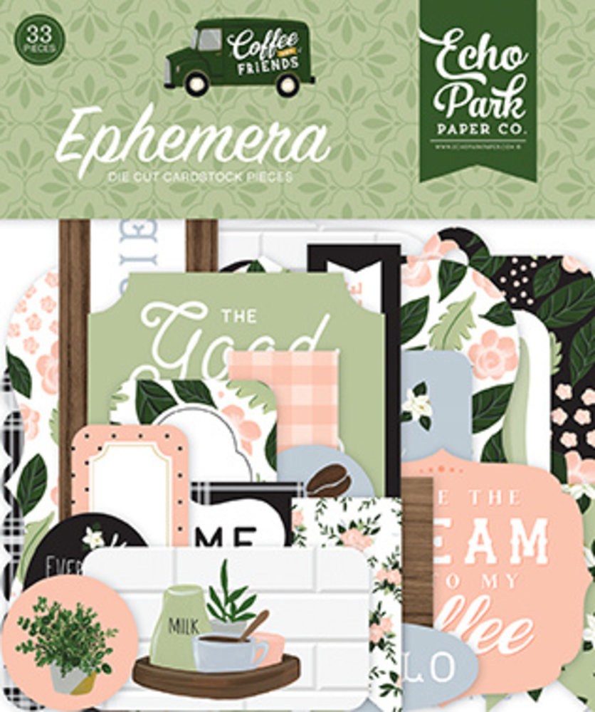 Echo Park Coffee & Friends Ephemera (CF230024) (DISCONTINUED)
