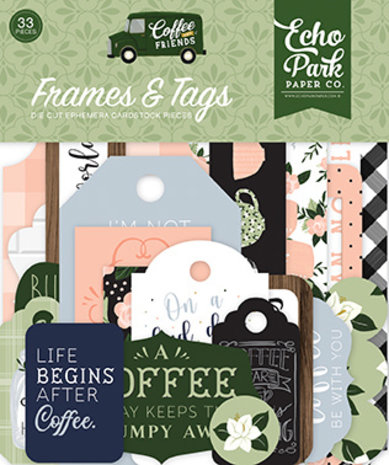 Echo Park Coffee & Friends Frames & Tags (CF230025) (DISCONTINUED) Echo Park Coffee & Friends Frames & Tags (CF230025) (DISCONTINUED)
