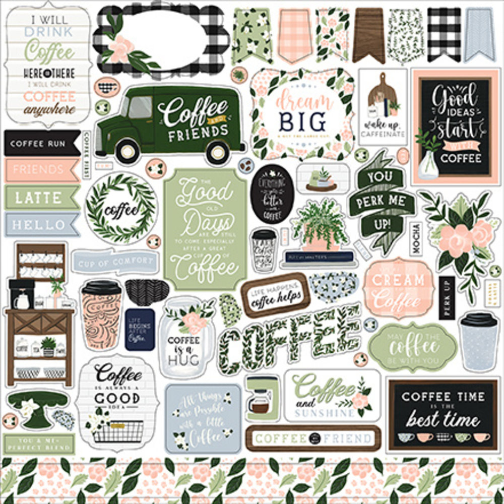 Echo Park Coffee & Friends 12x12 Inch Collection Kit (CF230016) (DISCONTINUED) Echo Park Coffee & Friends 12x12 Inch Collection Kit (CF230016) (DISCONTINUED)